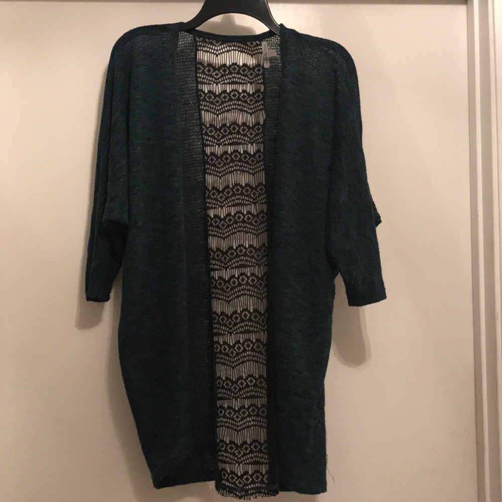 Green Charlotte Russe cardigan